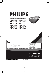 Manual de uso Philips 20PT4330 Televisor