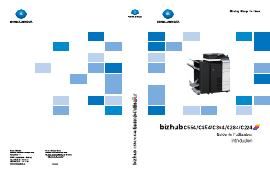 Mode d’emploi Konica-Minolta Bizhub C224 Imprimante multifonction