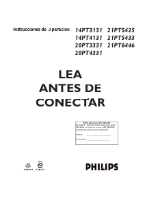 Manual de uso Philips 21PT5425 Televisor