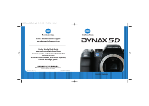 Mode d’emploi Konica-Minolta Dynax 5D Appareil photo numérique