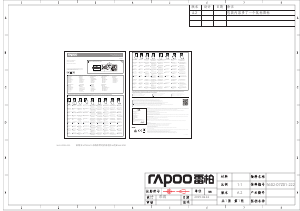 Manuale Rapoo K2800 Tastiera