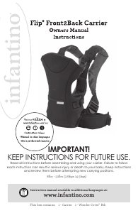 Manual Infantino Flip Baby Carrier