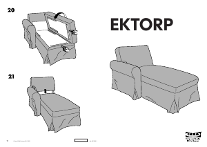 Manuál IKEA EKTORP Lenoška