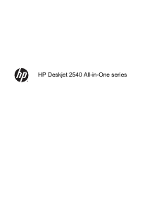Bedienungsanleitung HP DeskJet 2540 Multifunktionsdrucker
