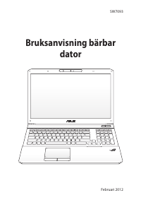 Bruksanvisning Asus ROG G75VW Bärbar dator