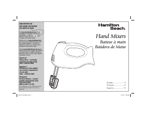 Manual de uso Hamilton Beach 62682RZ Batidora de varillas