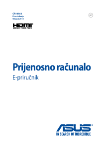 Priručnik Asus ROG GL552JX Prijenosno računalo