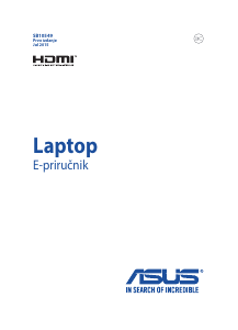 Priručnik Asus ROG GL552VL Prijenosno računalo