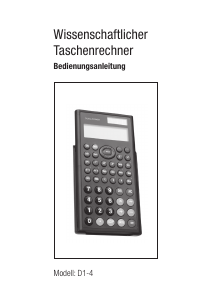 Bedienungsanleitung Globaltronics D1-4 Rechner