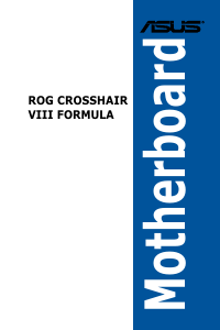 Manual Asus ROG CROSSHAIR VIII FORMULA Motherboard