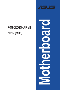 Bedienungsanleitung Asus ROG CROSSHAIR VIII HERO (WI-FI) Hauptplatine