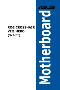 Manual Asus ROG CROSSHAIR VIII HERO (WI-FI) Motherboard