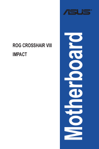 Bedienungsanleitung Asus ROG CROSSHAIR VIII IMPACT Hauptplatine