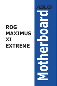 Bedienungsanleitung Asus ROG MAXIMUS XI EXTREME Hauptplatine