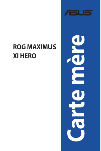 Mode d’emploi Asus ROG MAXIMUS XI HERO Carte mère