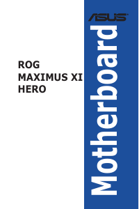 Bedienungsanleitung Asus ROG MAXIMUS XI HERO Hauptplatine