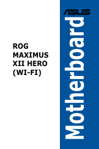 Manual Asus ROG MAXIMUS XII HERO (WI-FI) Motherboard