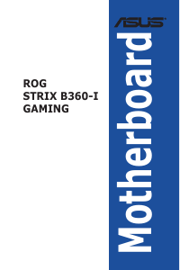 Bedienungsanleitung Asus ROG STRIX B360-I GAMING Hauptplatine