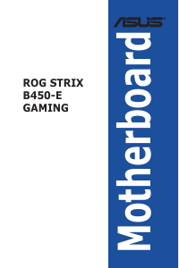 Bedienungsanleitung Asus ROG STRIX B450-E GAMING Hauptplatine