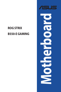 Bedienungsanleitung Asus ROG STRIX B550-E GAMING Hauptplatine