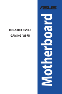 Bedienungsanleitung Asus ROG STRIX B550-F GAMING (WI-FI) Hauptplatine