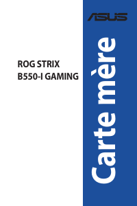 Mode d’emploi Asus ROG STRIX B550-I GAMING Carte mère