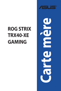 Mode d’emploi Asus ROG STRIX TRX40-XE GAMING Carte mère