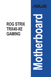 Bedienungsanleitung Asus ROG STRIX TRX40-XE GAMING Hauptplatine