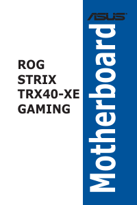 Manual Asus ROG STRIX TRX40-XE GAMING Motherboard