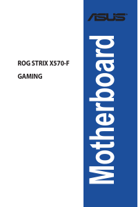 Bedienungsanleitung Asus ROG STRIX X570-F GAMING Hauptplatine