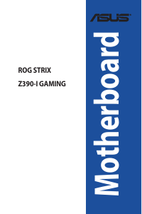 Bedienungsanleitung Asus ROG STRIX Z390-I GAMING Hauptplatine