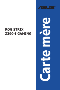 Mode d’emploi Asus ROG STRIX Z390-I GAMING Carte mère