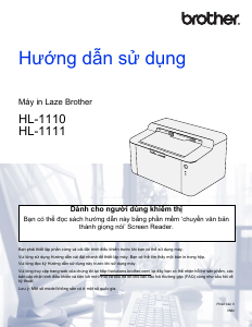 Hướng dẫn sử dụng Brother HL-1111 Máy in