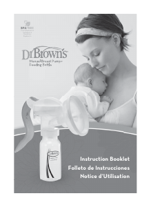 Manual de uso Dr Brown's Manual Extractor de leche