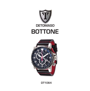 Bedienungsanleitung Detomaso Bottone Armbanduhr