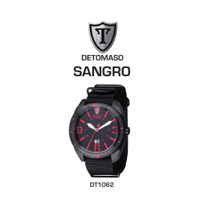 Handleiding Detomaso Sangro Horloge