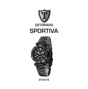 Bedienungsanleitung Detomaso Sportiva Armbanduhr