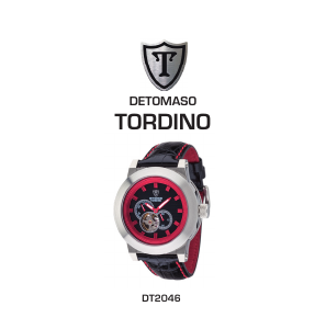 Mode d’emploi Detomaso Tordino Montre