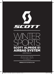 Manual Scott Alpride E1 Avalanche Airbag