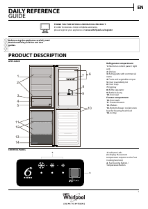 Manual Whirlpool WKGE 1852 IX Fridge-Freezer