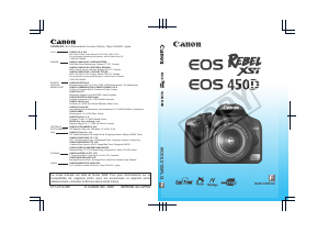 Mode d’emploi Canon EOS 450D Appareil photo numérique