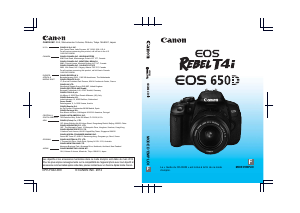 Mode d’emploi Canon EOS 650D Appareil photo numérique