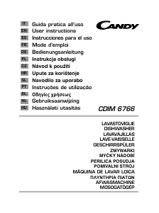 Manual Candy CDIM 6766 Máquina de lavar louça