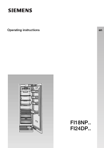 Manual Siemens FI24NP30 Freezer