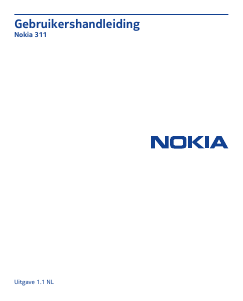 Bedienungsanleitung Nokia Asha 311 Handy