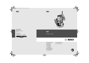 Manual de uso Bosch POF 1400 ACE Fresadora de superficie