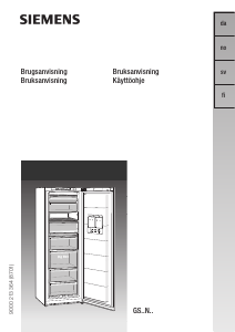 Bedienungsanleitung Siemens GS28NV01 Gefrierschrank