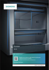 Manual Siemens GS29NVWE0N Freezer