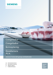 Manual de uso Siemens GS33NGW31 Congelador