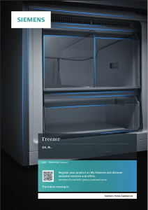 Manual Siemens GS36NAX3V Freezer